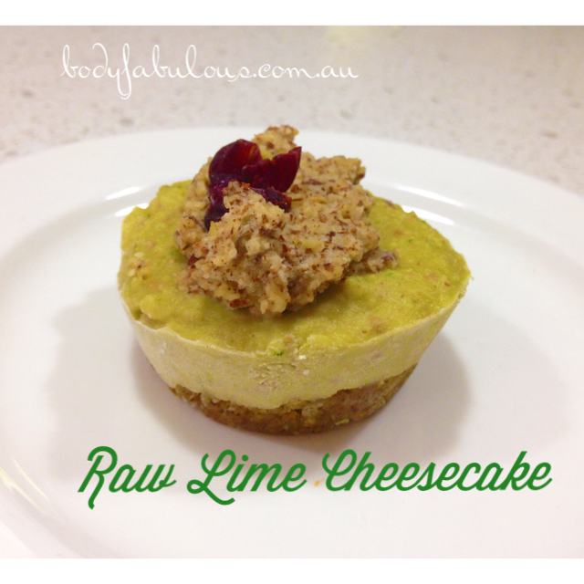 raw lime macadamia cheesecake